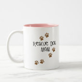 Rescue Dog Mam Tweekleurige Koffiemok (Links)