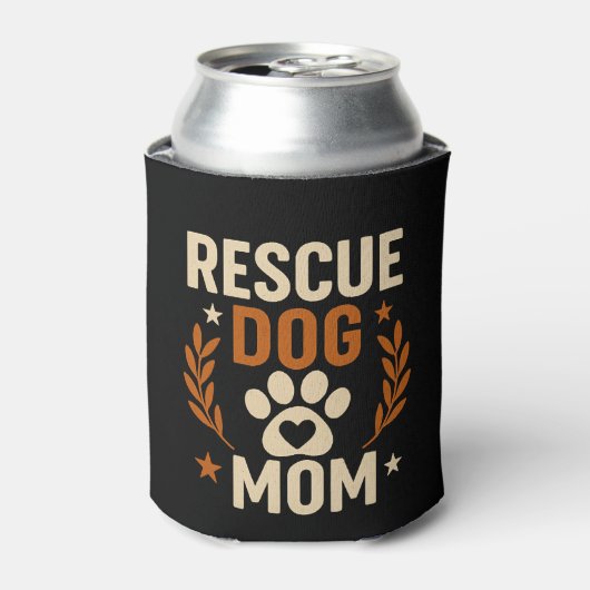 Rescue Dog Mom Blikjeskoeler (Blikje Voorkant)