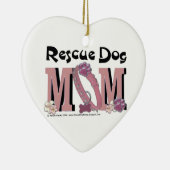Rescue Dog MOM Keramisch Ornament (Rechts)
