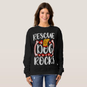 Rescue Dog Rocks Cute Dogs Trui (Voorkant volledig)