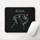 Rescue Dog Tbull Drawing Rescue Mom Adopt Dont _1  Muismat (Met muis)