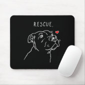 Rescue Dog, Tbull Drawing, Rescue Mom, Adopt Don't Muismat (Met muis)