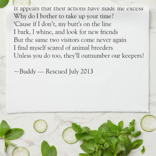 Rescue Dog Theedoek (Gevouwen)