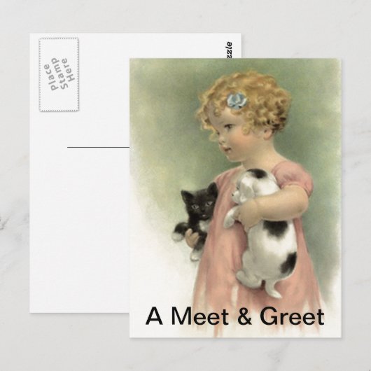 Rescue door briefkaart Promo-project: ontmoeten & (Voorkant / Achterkant)