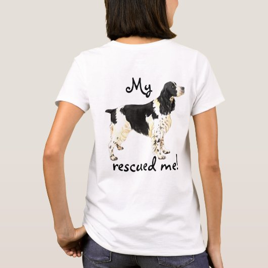 Rescue English Springer Spaniel T-shirt (Achterkant)