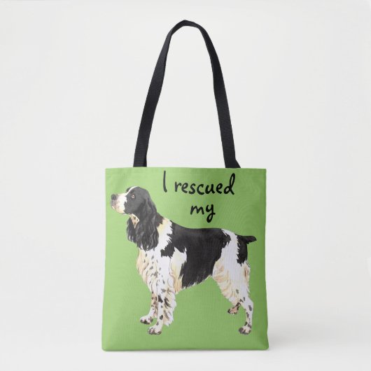 Rescue English Springer Spaniel Tote Bag (Voorkant)