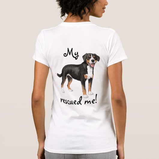 Rescue Entlebucher Mountain Dog T-shirt (Achterkant)