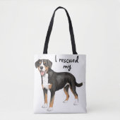 Rescue Entlebucher Mountain Dog Tote Bag (Voorkant)