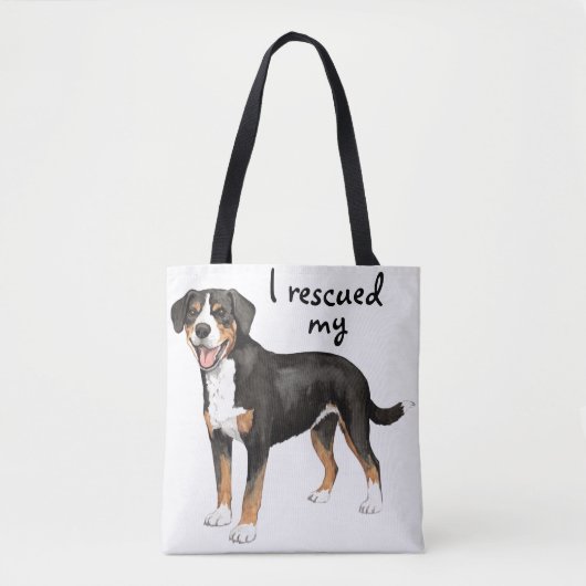 Rescue Entlebucher Mountain Dog Tote Bag (Voorkant)