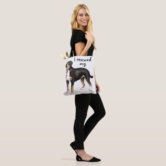 Rescue Entlebucher Mountain Dog Tote Bag (Op model)