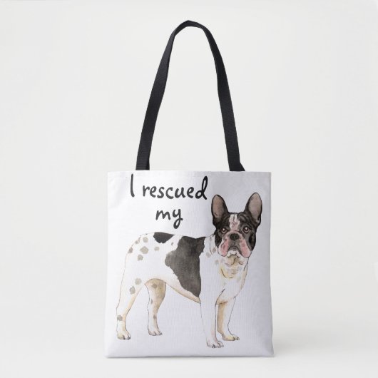 Rescue Frenchie Tote Bag (Voorkant)
