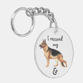 Rescue German Shepherd Sleutelhanger (Voorkant Links)