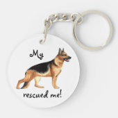 Rescue German Shepherd Sleutelhanger (Achterkant)