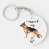 Rescue German Shepherd Sleutelhanger (Voorkant)