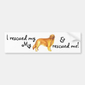 Rescue Golden Retriever Bumpersticker (Voorkant)