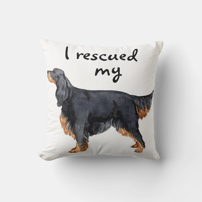 Rescue Gordon Setter Kussen (Voorkant)