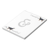 Rescue Gordon Setter Notitieblok (Linkerzijde)