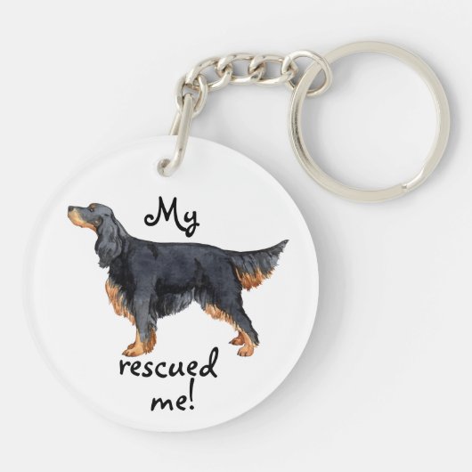 Rescue Gordon Setter Sleutelhanger (Achterkant)