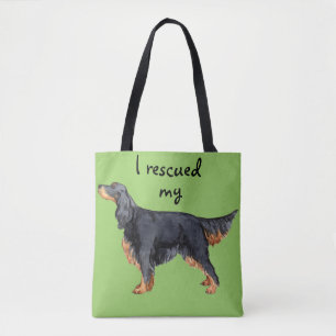 Rescue Gordon Setter Tote Bag