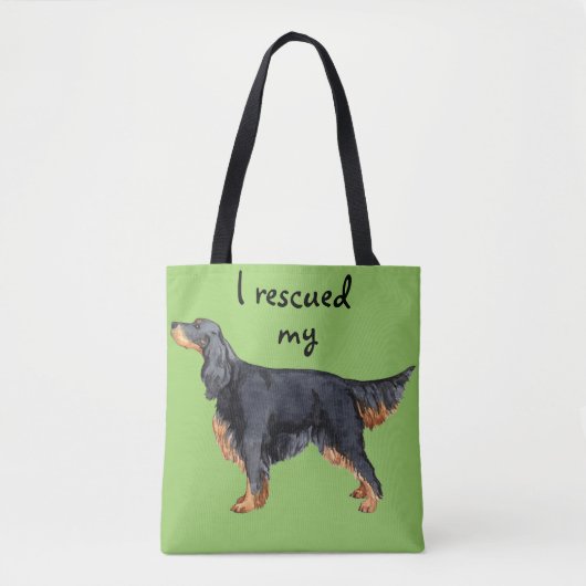 Rescue Gordon Setter Tote Bag (Voorkant)