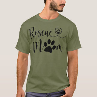 Rescue Hondenliefhebber Hart Kat Mam Liefde Geredd T-shirt