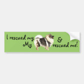 Rescue Keeshond Bumpersticker (Voorkant)