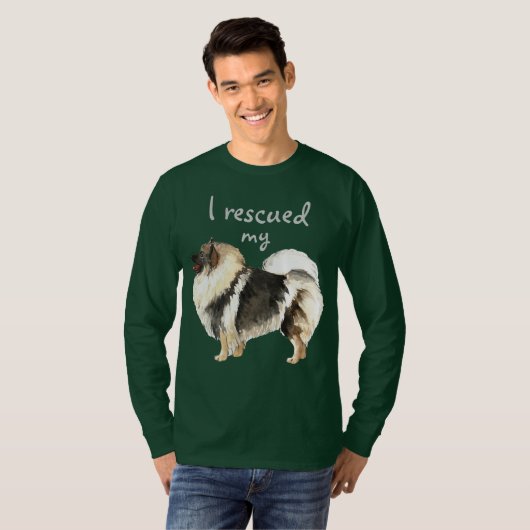 Rescue Keeshond T-shirt (Voorkant volledig)