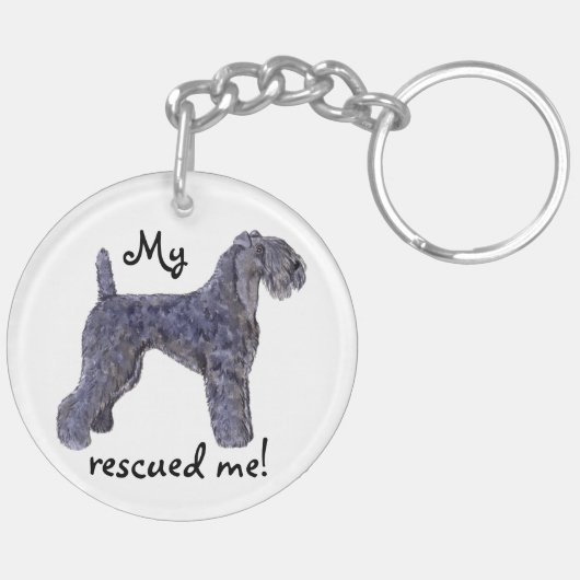 Rescue Kerry Blue Sleutelhanger (Achterkant Links)