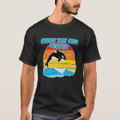 Rescue Killer Whale Orcas Save The Sea Pandas Mari T-shirt (Voorkant)