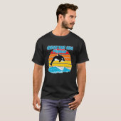 Rescue Killer Whale Orcas Save The Sea Pandas Mari T-shirt (Voorkant volledig)