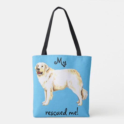 Rescue Kuvasz Tote Bag (Achterkant)