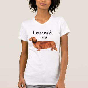 Rescue Longhaire Dachshund T-shirt