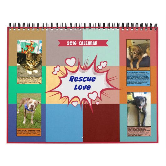 Rescue Love 2016 Calendar Kalender (Hoes)
