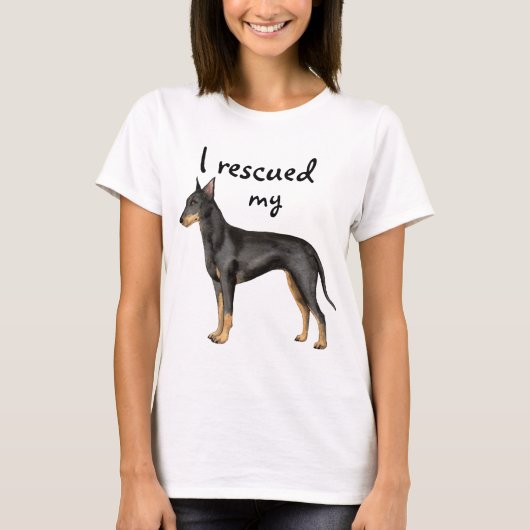 Rescue Manchester Terrier T-shirt (Voorkant)