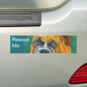 Rescue me Dog Bumpersticker (Op auto)
