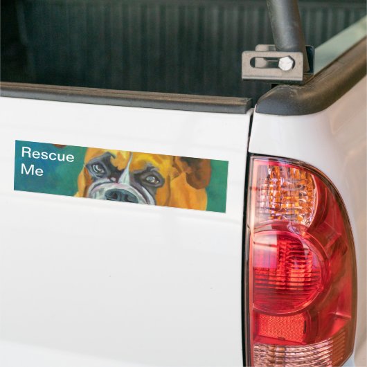 Rescue me Dog Bumpersticker (Op Truck)