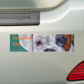 Rescue me Dog Bumpersticker (Op auto)