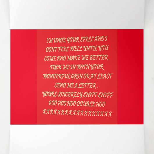 Rescue me gedicht kunst graphics groet vriend lief drieluik uitnodiging (Binnenkant midden)