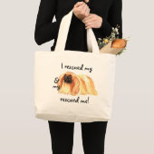 Rescue Pekingese Grote Tote Bag (Voorkant (product))