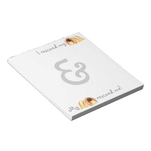 Rescue Pekingese Notitieblok (Schuin)