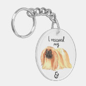Rescue Pekingese Sleutelhanger (Voorkant Links)