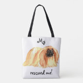 Rescue Pekingese Tote Bag (Achterkant)