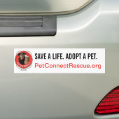 Rescue PetConnect Bumpersticker (Op auto)