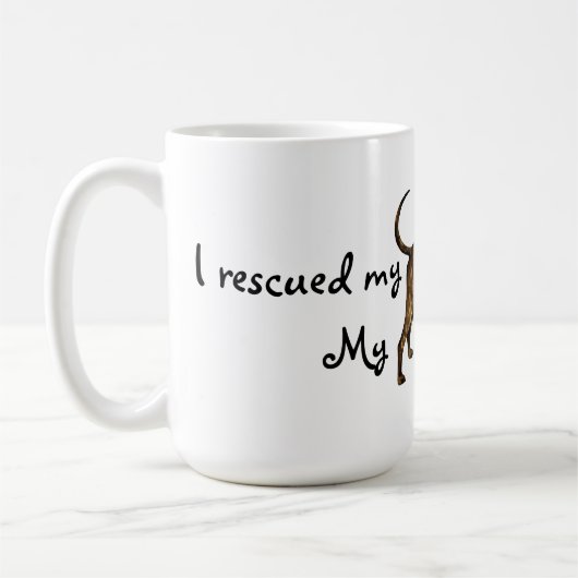 Rescue Plott Hound Koffiemok (Links)