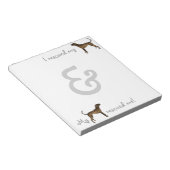 Rescue Plott Hound Notitieblok (Schuin)