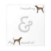 Rescue Plott Hound Notitieblok (Voorkant)