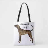 Rescue Plott Hound Tote Bag (Voorkant)
