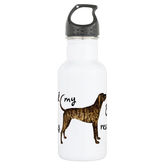 Rescue Plott Hound Waterfles (Voorkant)