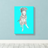 Rescue Pup Canvas Afdruk (Insitu (Houten vloer))