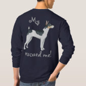 Rescue Rat Terrier T-shirt (Achterkant)